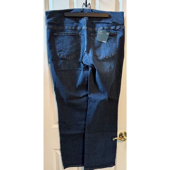 JAG Jeans Paley Boot Plus Size 22W 33 Inseam Pull on Blue Jeans NEW with Tags - Picture 1 of 8